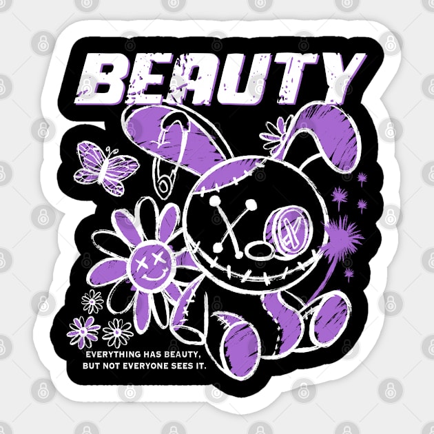 Street wear BEAUTY Sticker by SillyBearDesign